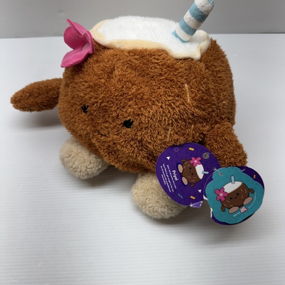 NEW w/tags Bum Bumz Beach Bumz Priyal the Coconut Pina Colada 7.5" Plush - Picture 7 of 7